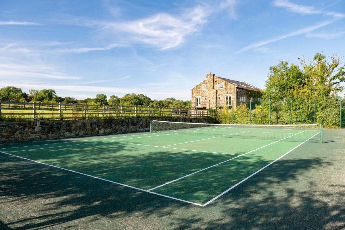 Somerwood full sized tennis court